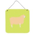 Micasa English Leicester Longwool Sheep Green Wall or Door Hanging Prints6 x 6 in. MI229751